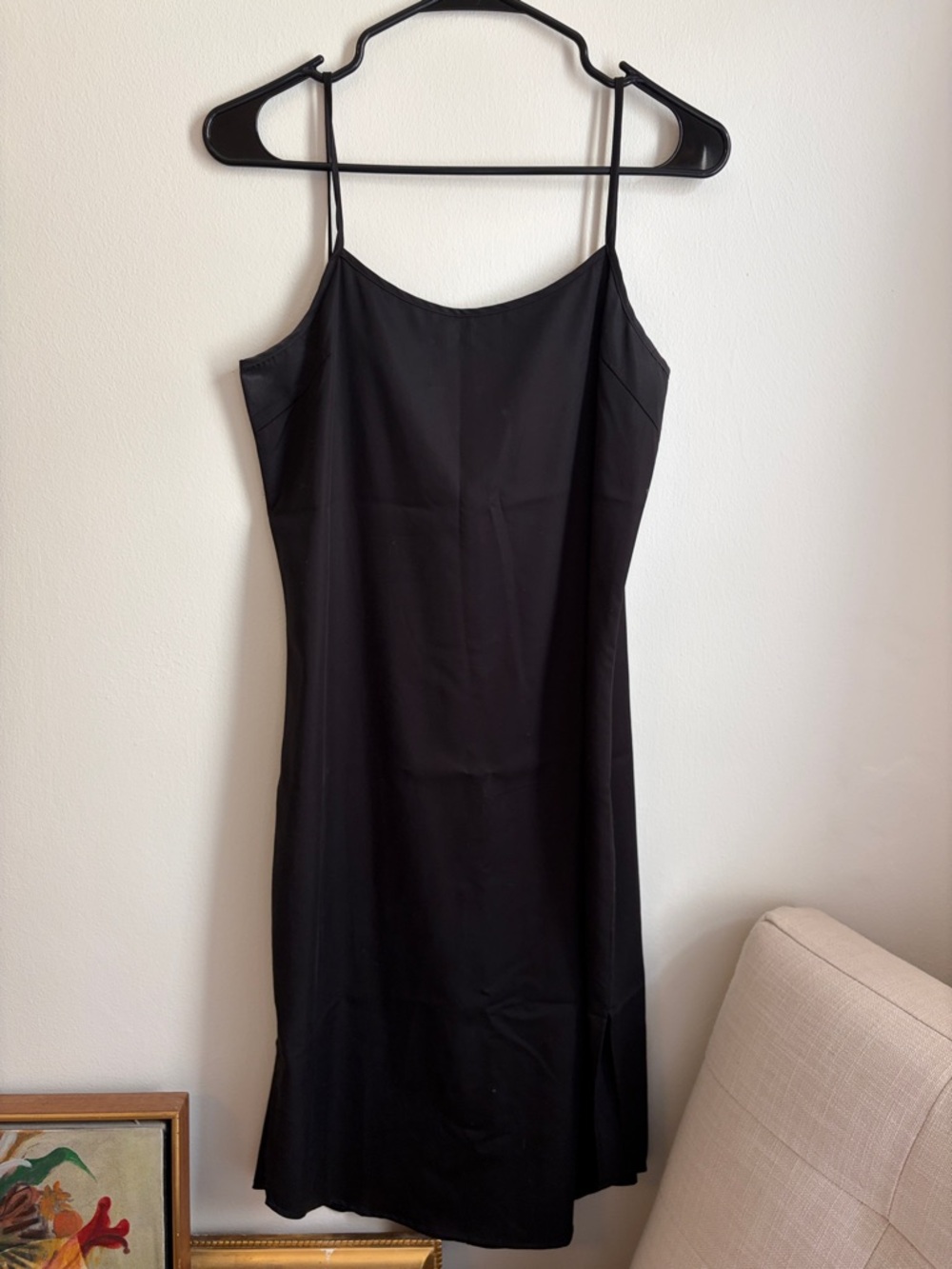 SHADES OF GREY BY MICAH COHEN Black Midi Slip Dress